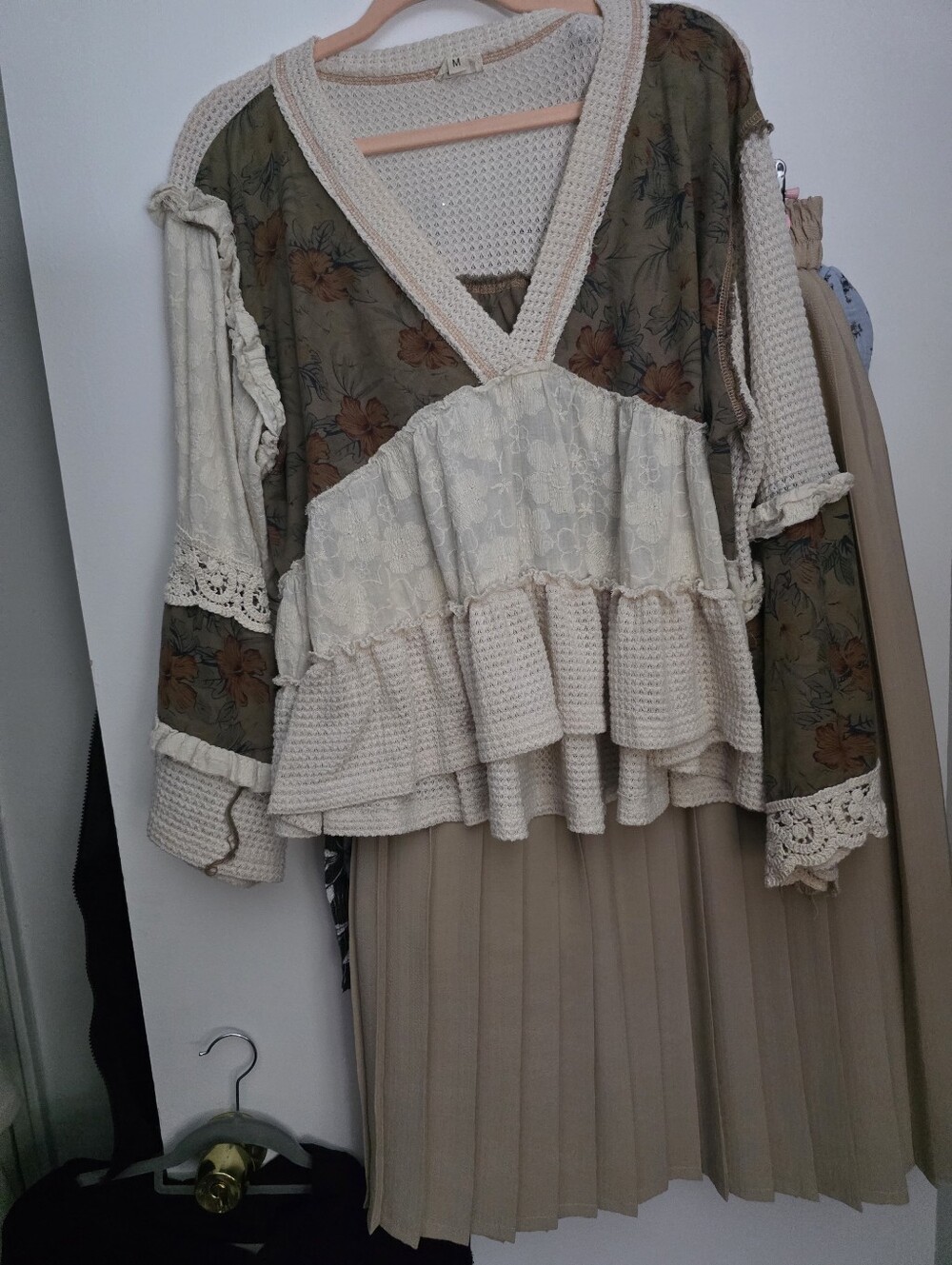 Women’s Crochet-Trim Lace Tank TopWhite PTP 23 FRONT 21 back23